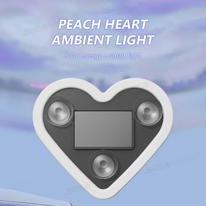 Universal LED Solar Heart-shaped Light Car Window