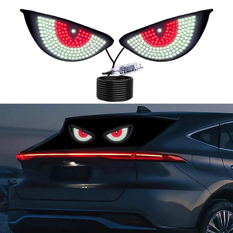 USB Dynamic Car Eyes Light Car Windshield Dynamic LED