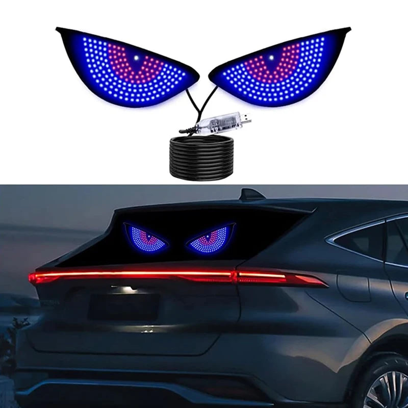 USB Dynamic Car Eyes Light Car Windshield Dynamic LED