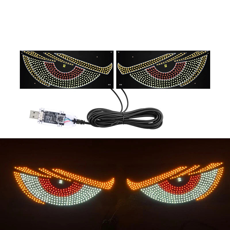USB Dynamic Car Eyes Light Car Windshield Dynamic LED