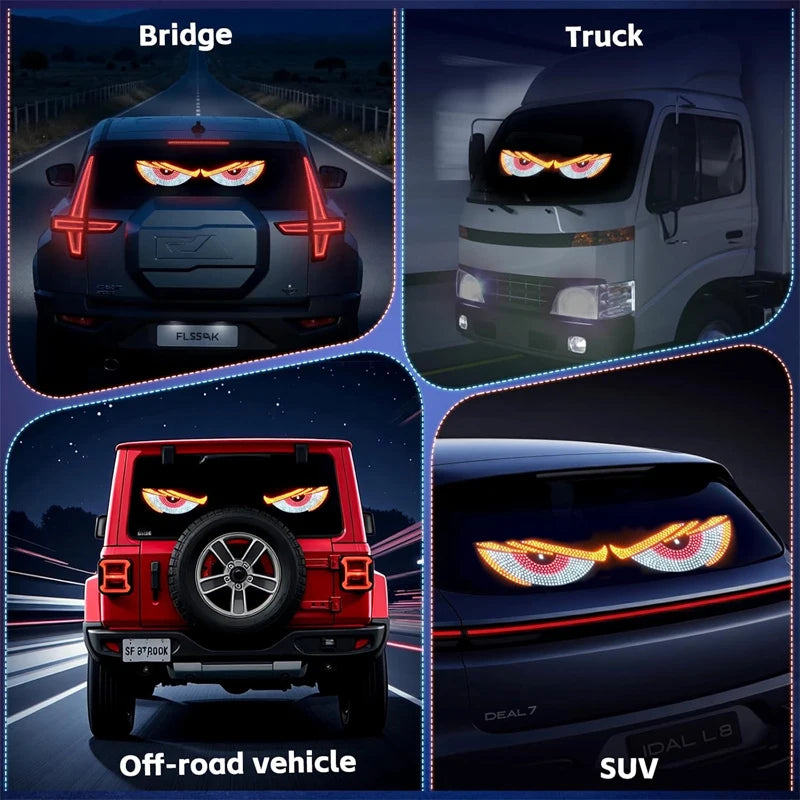 USB Dynamic Car Eyes Light Car Windshield Dynamic LED